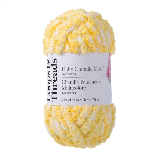 Loops & Threads; Fluffy Chenille Multi™ Yarn by Loops & Threads®; Category:Baby Yarn; Image:1